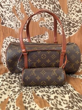 Louis Vuitton ~1970s Papillon 30 Handbag, with Pochette